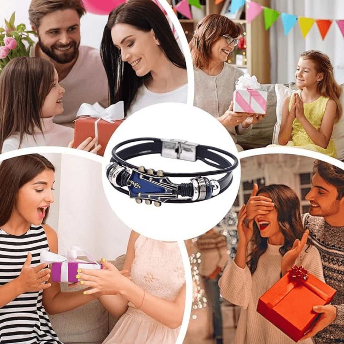 Harmonia | Stylish Durable Leather Guitar-Inspired Bracelet for Music Lovers 8