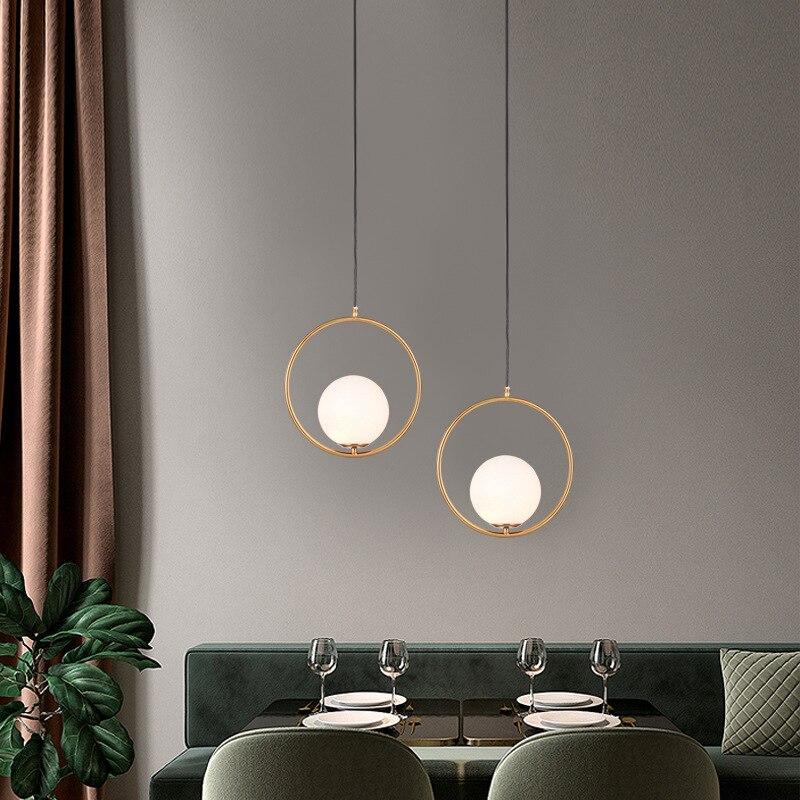 Chic Metal Circle Hanging Lamp
