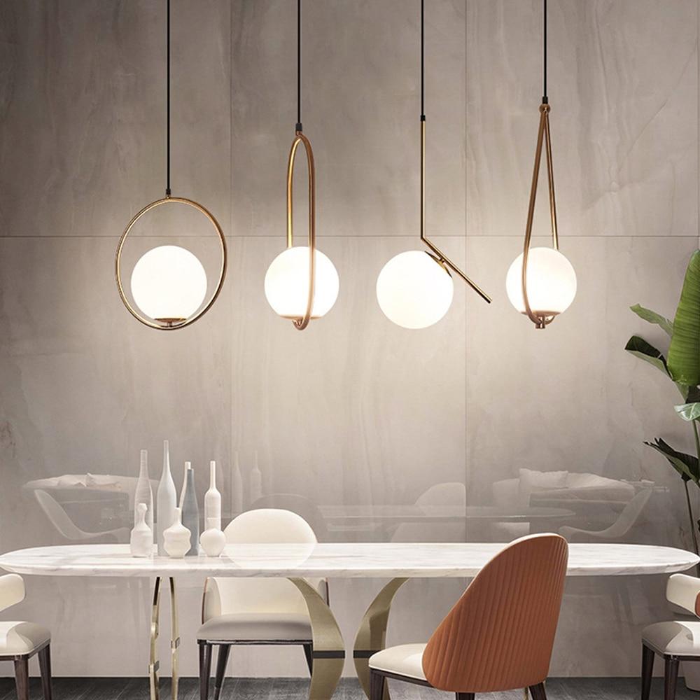 Chic Metal Circle Hanging Lamp