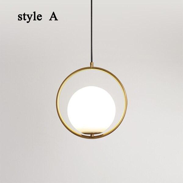 Chic Metal Circle Hanging Lamp