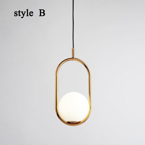 Chic Metal Circle Hanging Lamp