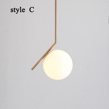 Chic Metal Circle Hanging Lamp