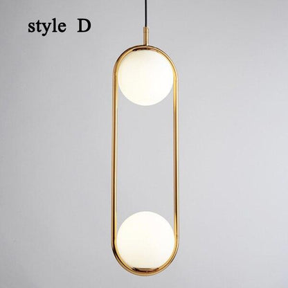 Chic Metal Circle Hanging Lamp