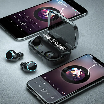 Wireless Earbuds with Long Lasting Waterproof Charging Case