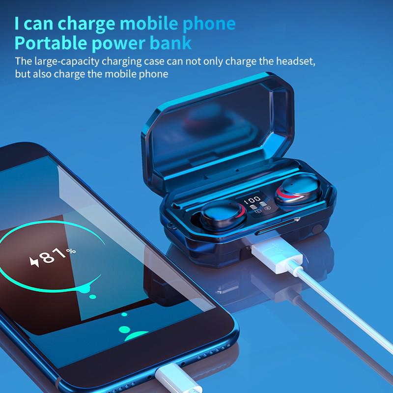 Wireless Earbuds with Long Lasting Waterproof Charging Case