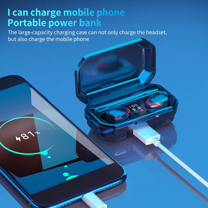 Wireless Earbuds with Long Lasting Waterproof Charging Case