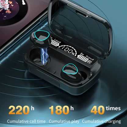 Wireless Earbuds with Long Lasting Waterproof Charging Case