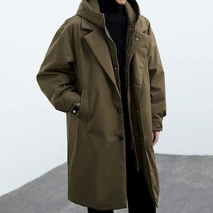 Warm Waterproof Quilted Men's Winter Coat - Lusomart