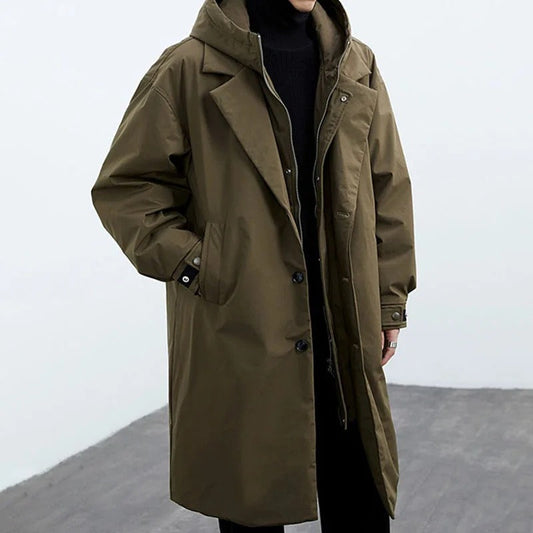 Warm Waterproof Quilted Men's Winter Coat - Lusomart