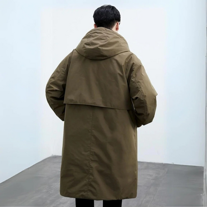 Harold | Men's Warm Waterproof Trench - Elegant Quilted Puffer Design 2