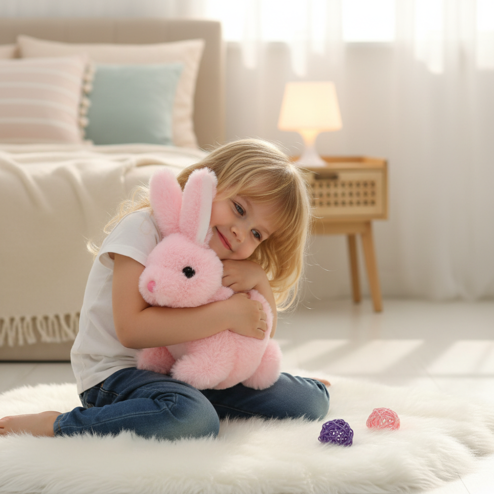 Cuddly Soft Bunny Stuffed Animal Toy for Kids