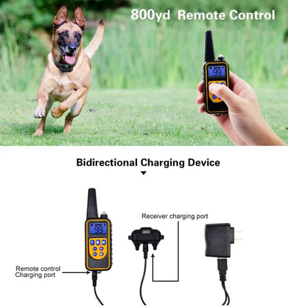 Rechargeable Waterproof Dog Shock Training Collar