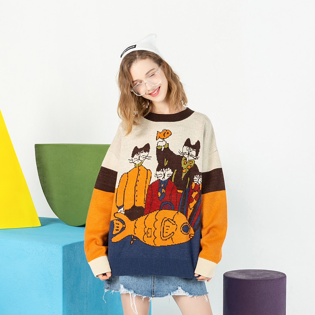 Comfy Pet Sweater with Round Neck for Parties