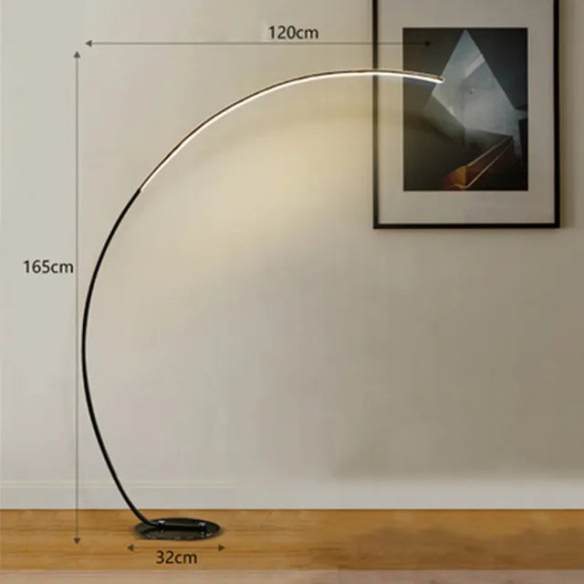 Bright Arc Modern Floor Light