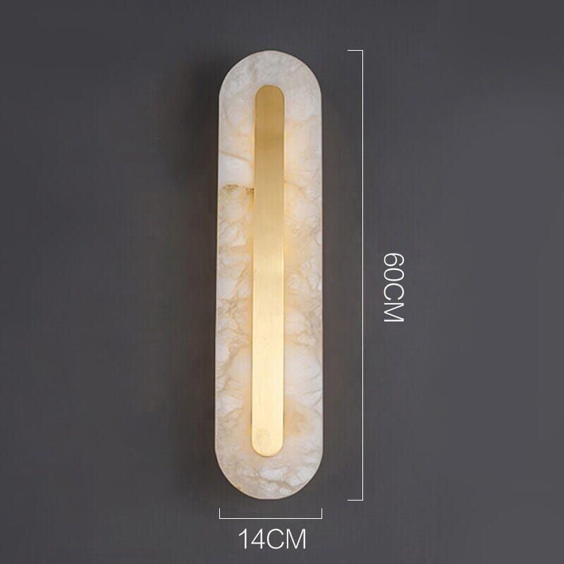 Classic White Marble Wall Lamp