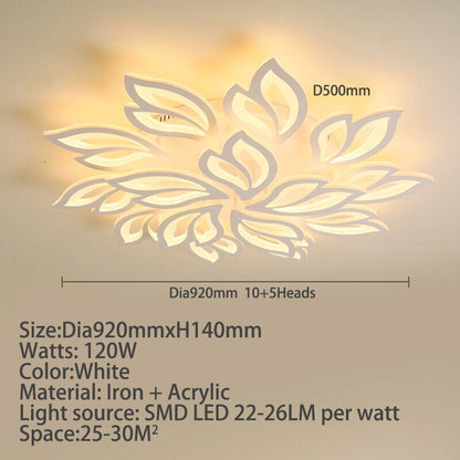 Floral Glass Pendant Light
