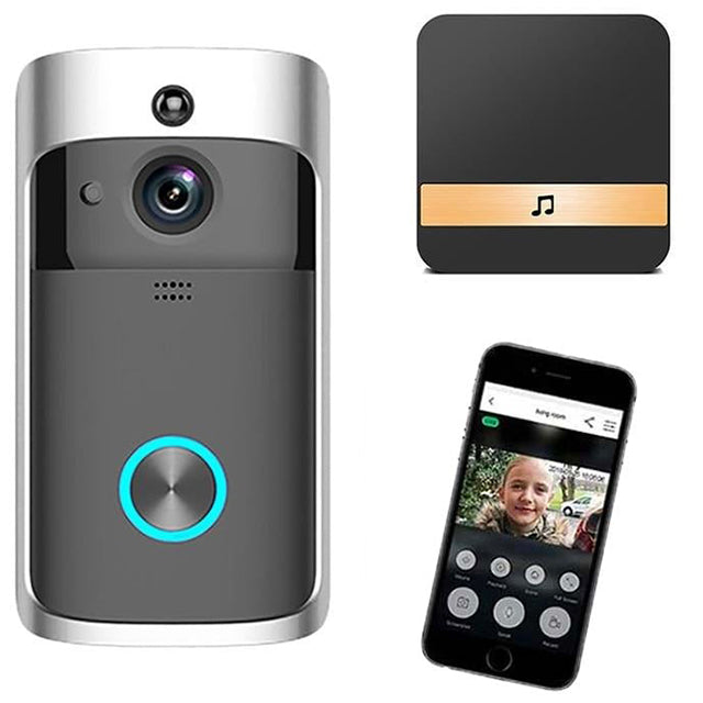 Wireless HD Doorbell Camera with Night Vision and Audio - Lusomart