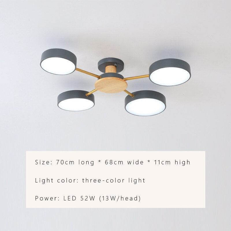 Contemporary Sleek LED Chandelier Light