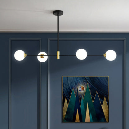 Sleek Glass Globe Pendant Light With LED Bulbs - Lusomart