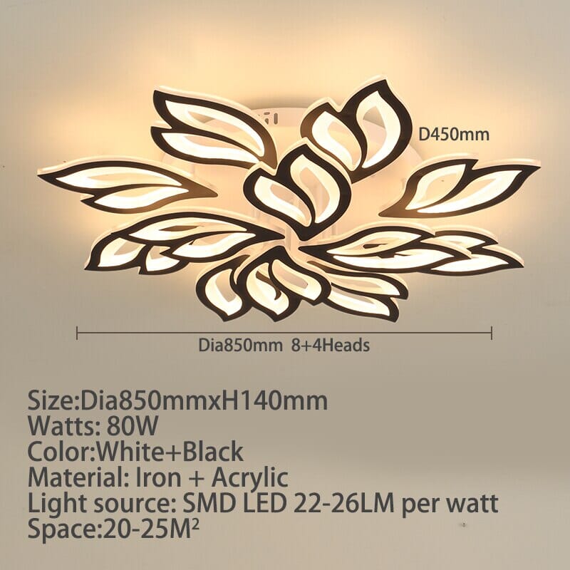 Floral Glass Pendant Light