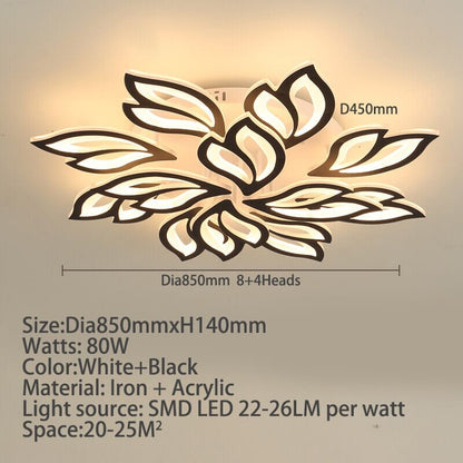 Floral Glass Pendant Light