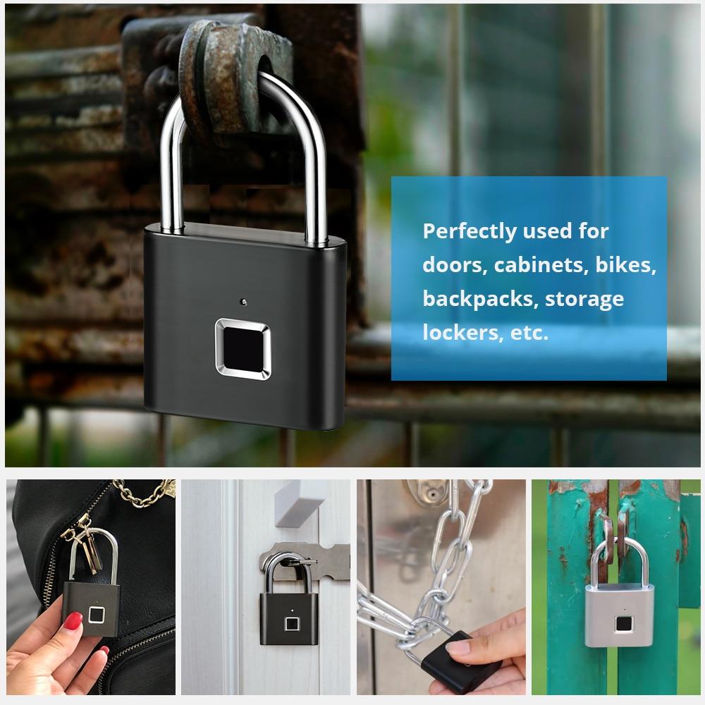 Secure Keyless Fingerprint Lock in Metal