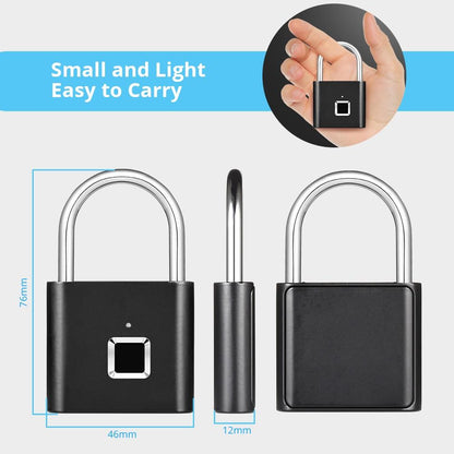 Secure Keyless Fingerprint Lock in Metal