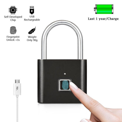 Secure Keyless Fingerprint Lock in Metal