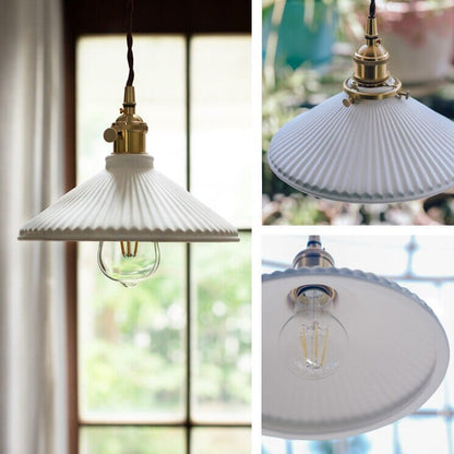 Simple Porcelain Hanging Light Fixtures