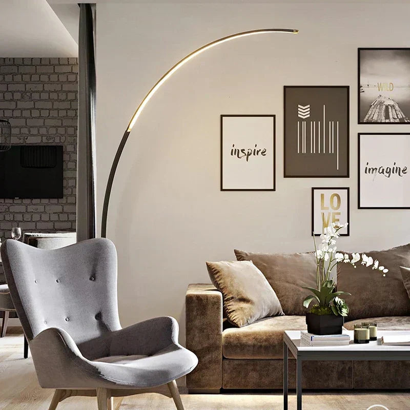 Bright Arc Modern Floor Light