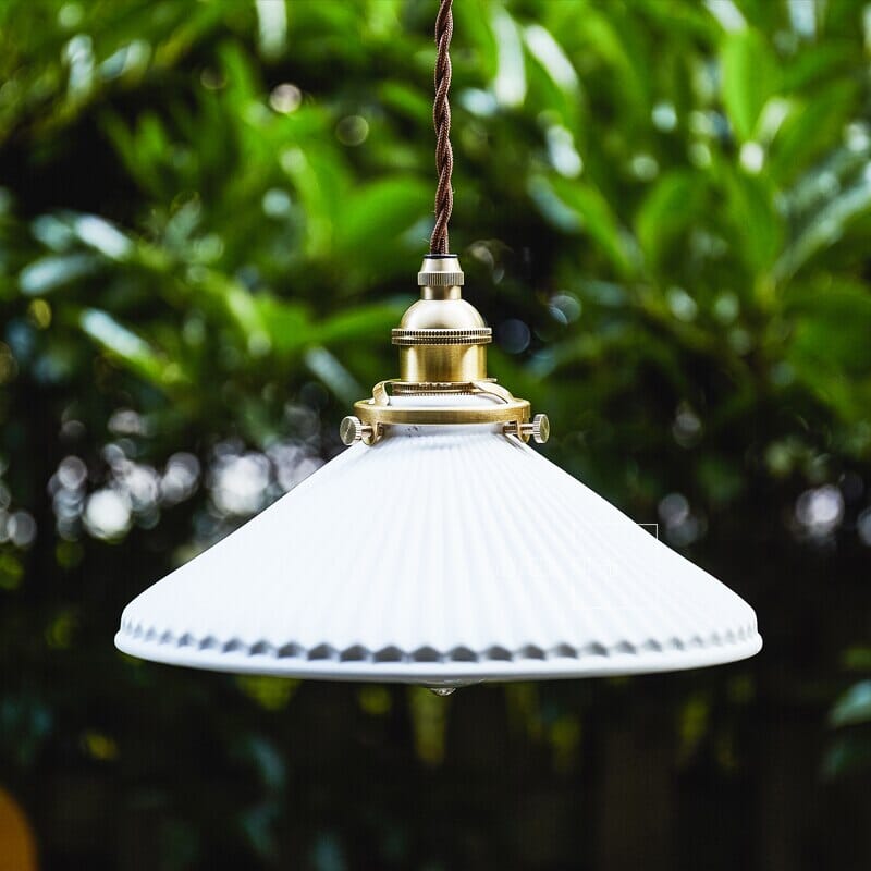 Simple Porcelain Hanging Light Fixtures