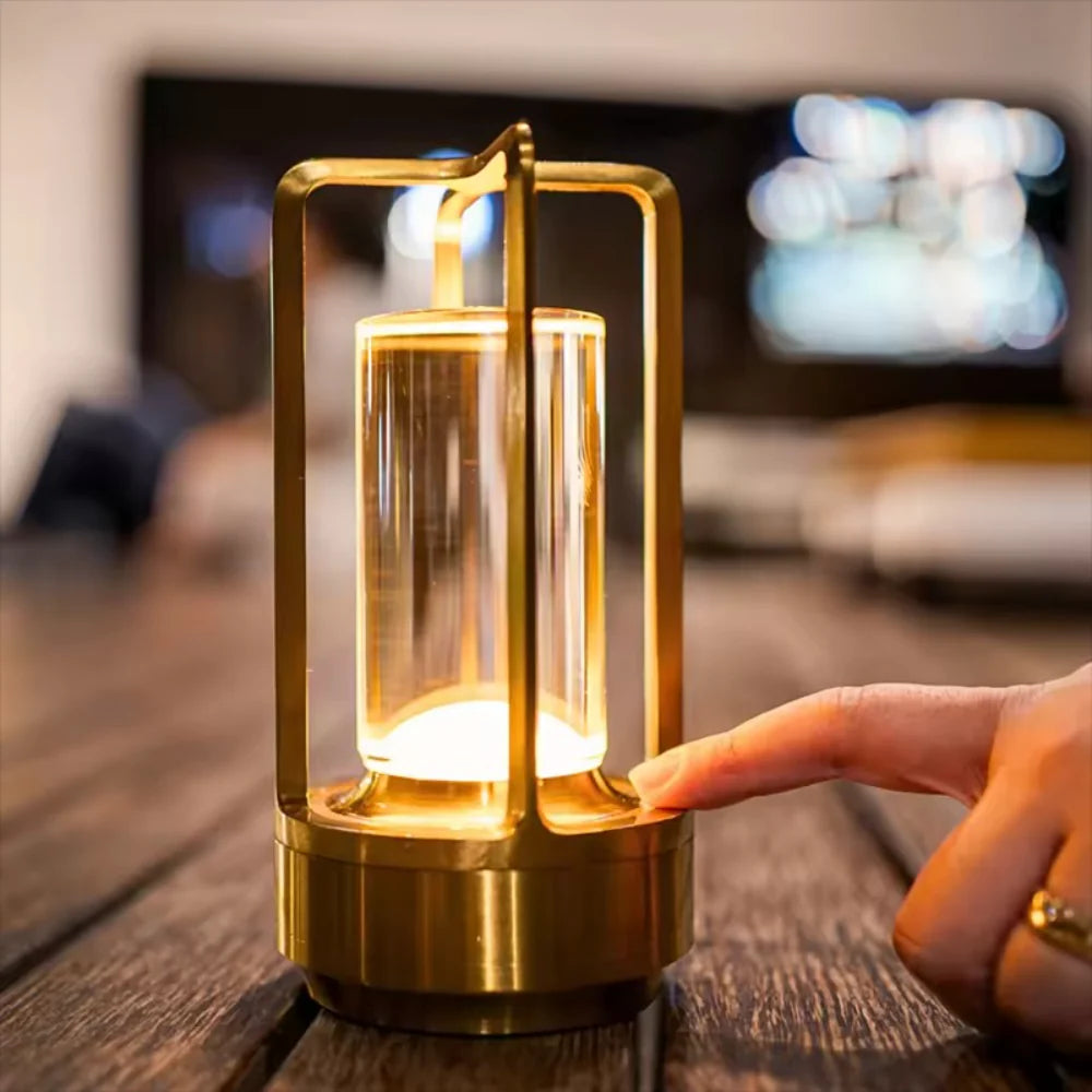 Sleek Metal Desk Lamp LED Lighting Modern Home Decor
