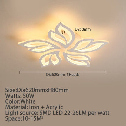 Floral Glass Pendant Light