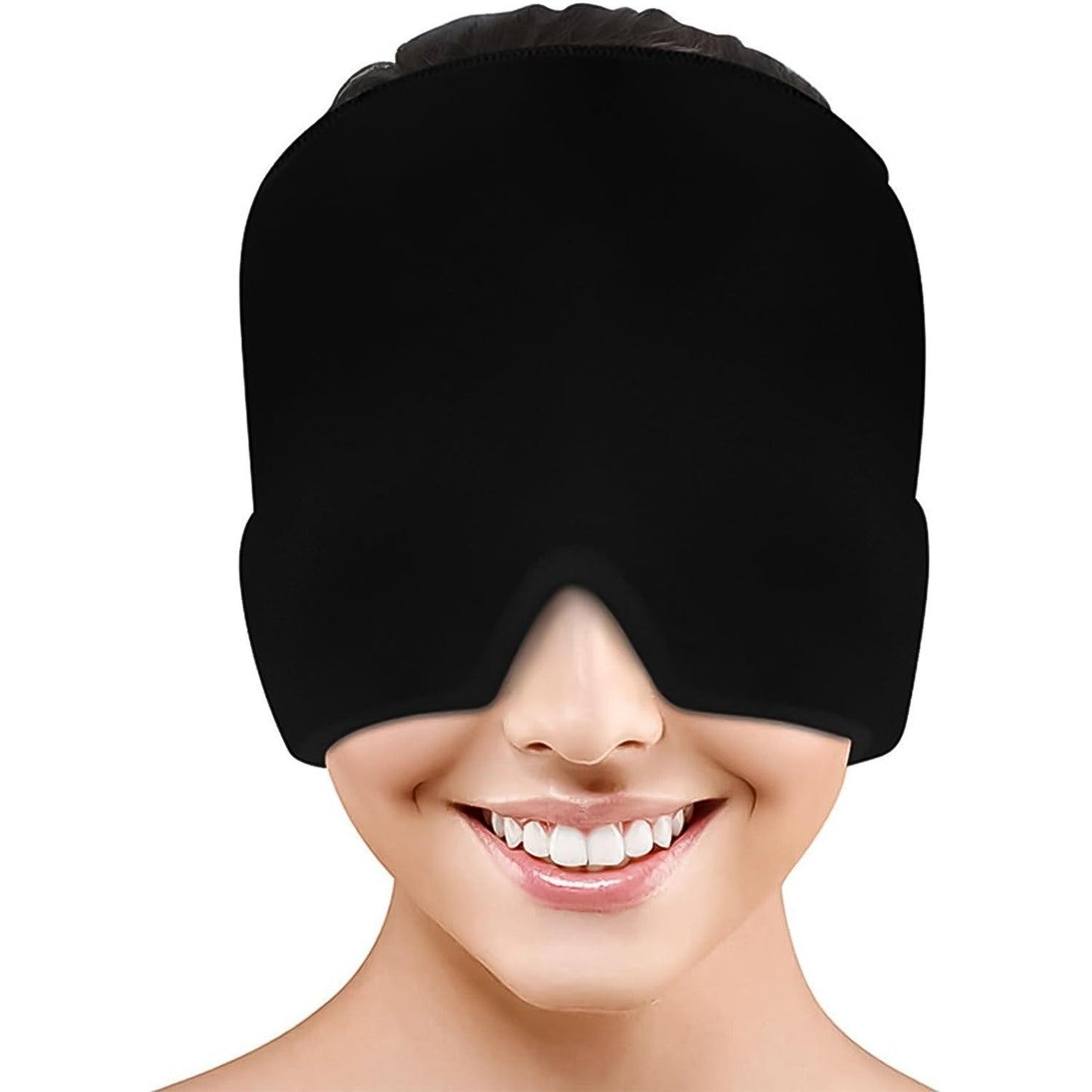 Headache and Migraine Relief Cap - Ice Mask or Hat for Migraines Tension Relief Dark and Cool Cap 6