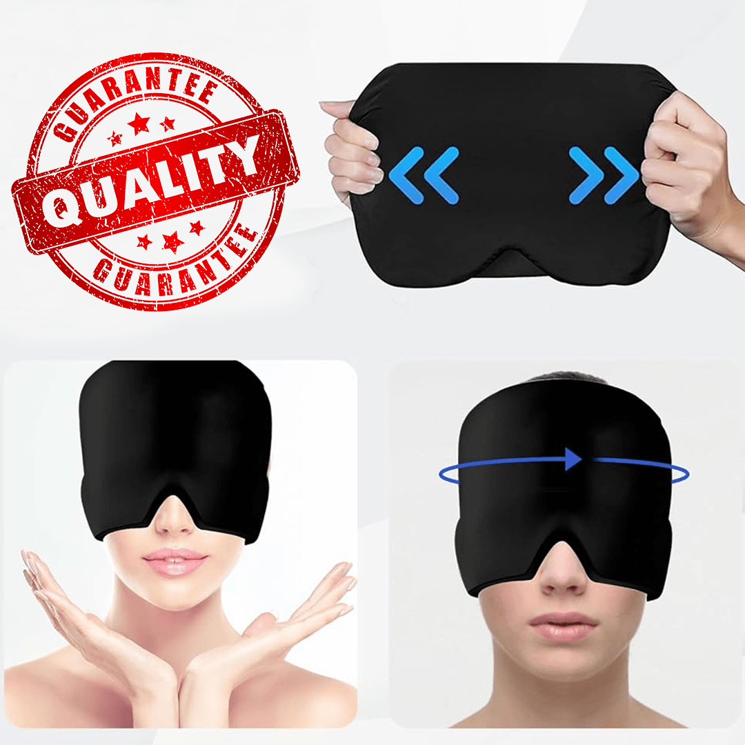 Headache and Migraine Relief Cap - Ice Mask or Hat for Migraines Tension Relief Dark and Cool Cap 7