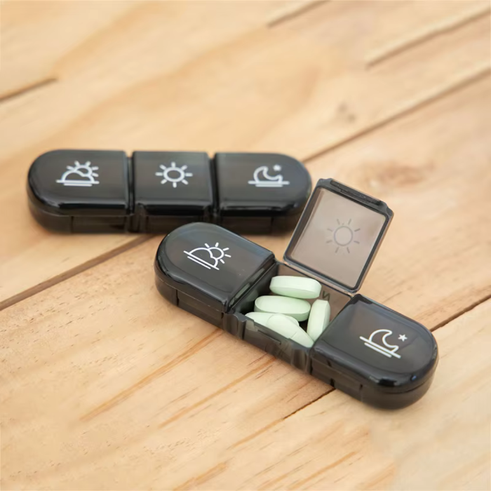 HealthSphere | Compact Clear Weekly Pill Organizer Box for Supplements 1