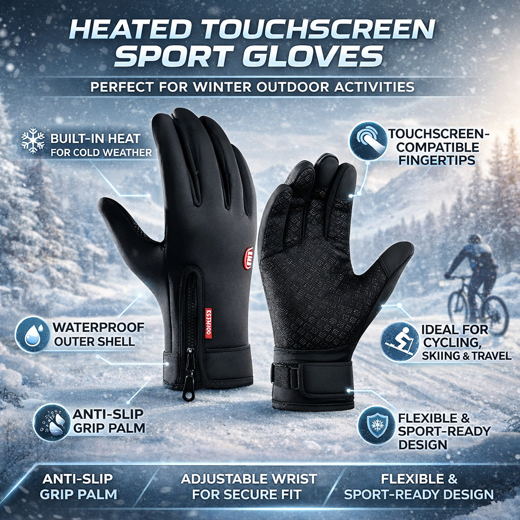 Warm Waterproof Insulated Touchscreen Ski Gloves