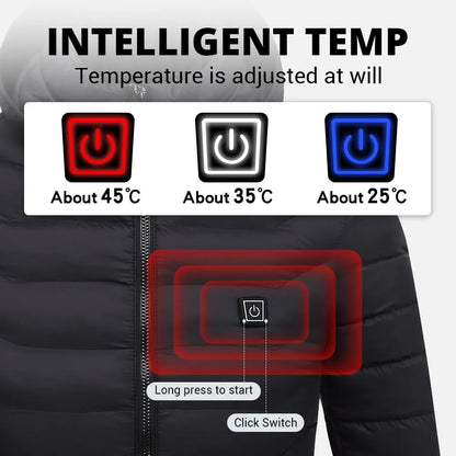 Thermal Insulated Snow Jacket Warm Outdoor Coat