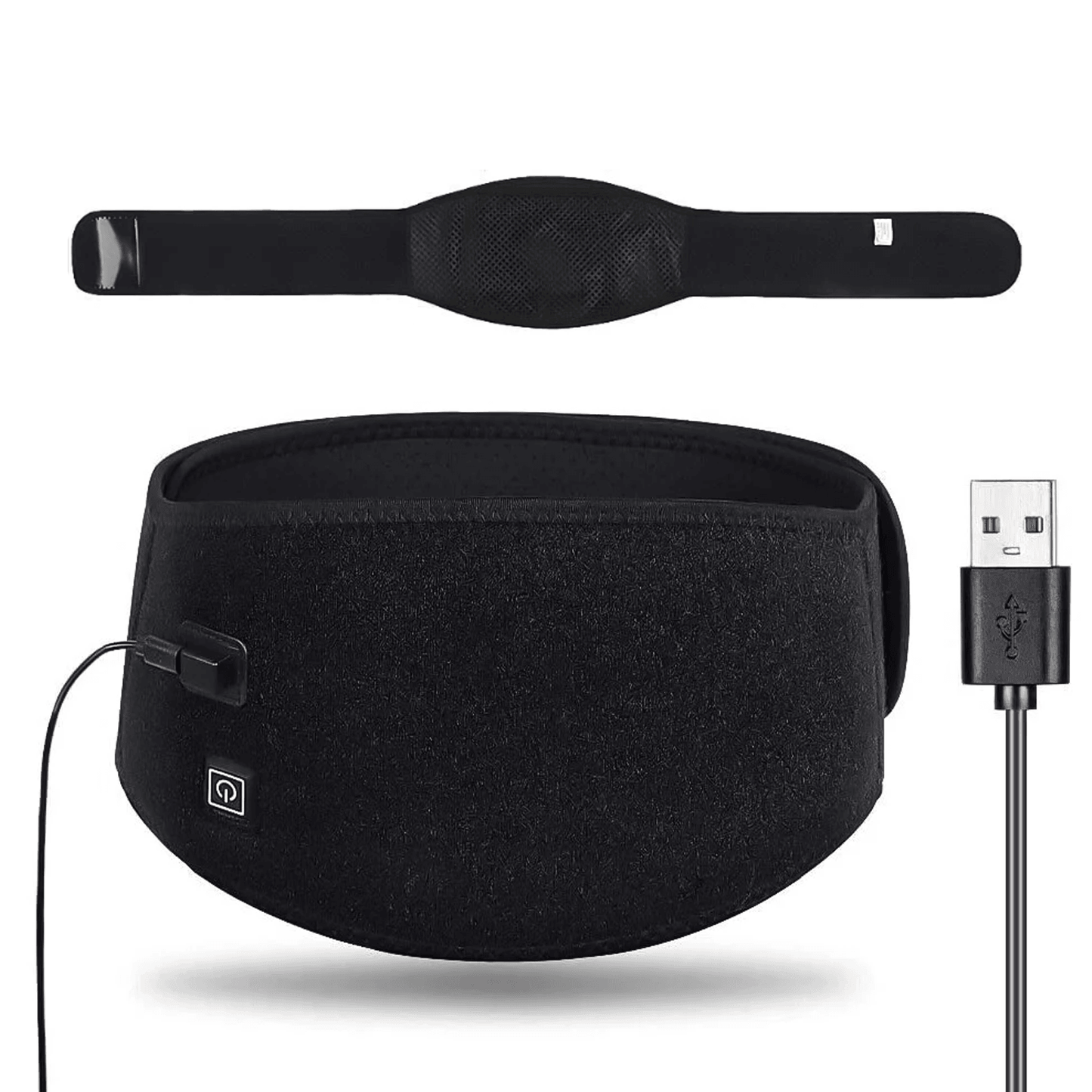 Comfort Heat Back Support Belt with USB Warmth Therapy - Lusomart