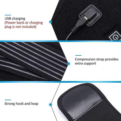 Heated Belts Back Pain - Back Heating Belt Heated Waist Belt USB Waist Heating Pad Belly Warmer Band 3