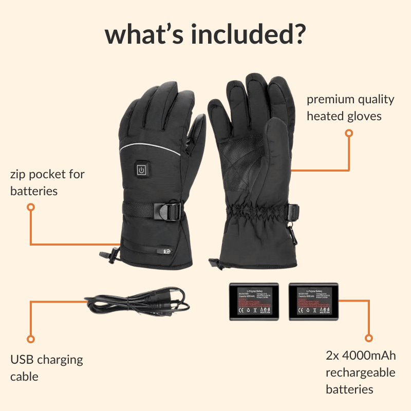 Warm Waterproof Insulated Rechargeable Winter Gloves