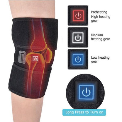 Heated Knee Brace - Heated Knee Brace Wrap Support | Electric Therapeutic Heating Pad W/Rechargable 7.4V 2600Mah Battery for Joint Pain Relief 3