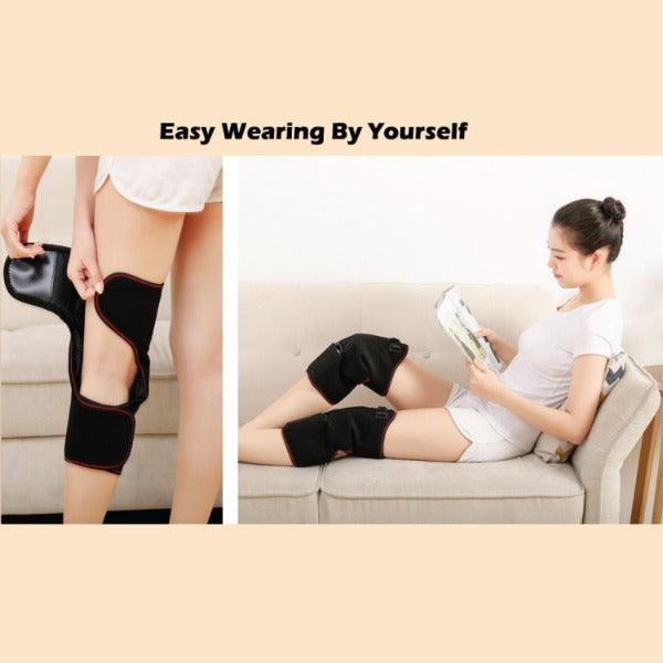 Heated Knee Brace - Heated Knee Brace Wrap Support | Electric Therapeutic Heating Pad W/Rechargable 7.4V 2600Mah Battery for Joint Pain Relief 6