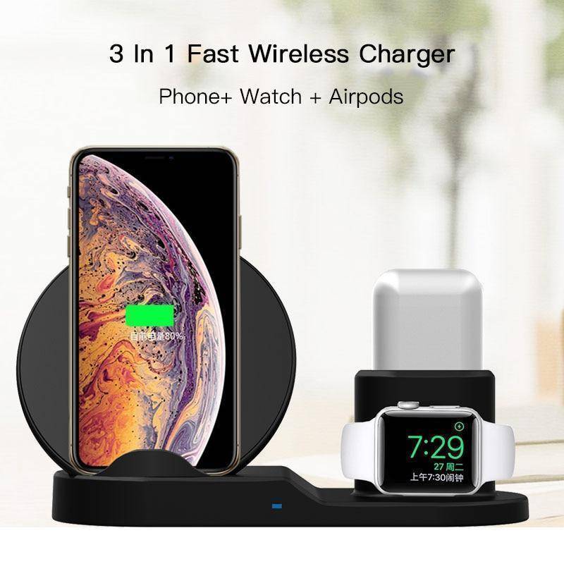 Henzarne | Efficient 3-in-1 Wireless Charging Dock for Apple Devices 2