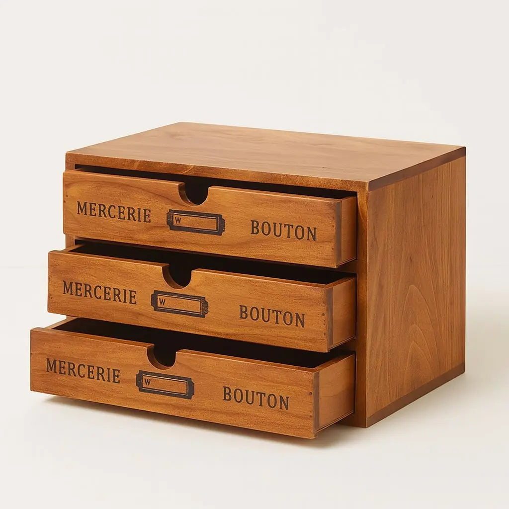 Rustic Oak Wooden Storage Chest - Lusomart