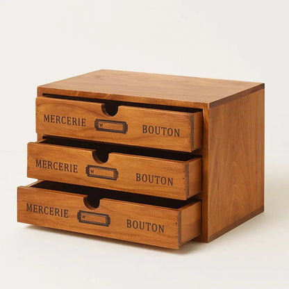Rustic Oak Wooden Storage Chest - Lusomart