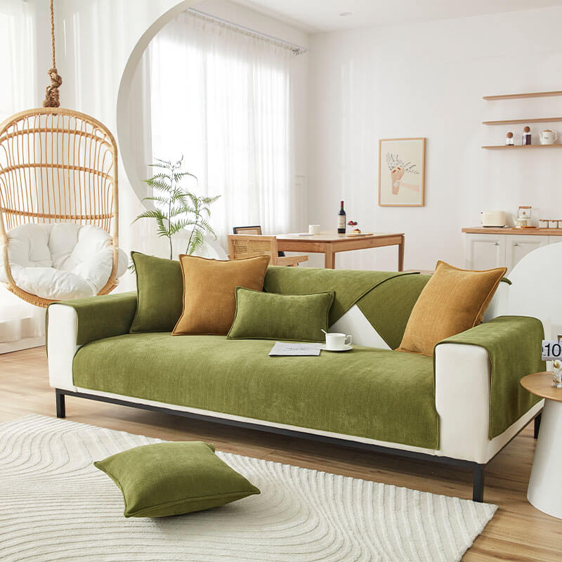 Soft Plush Water Resistant Sofa Slipcover