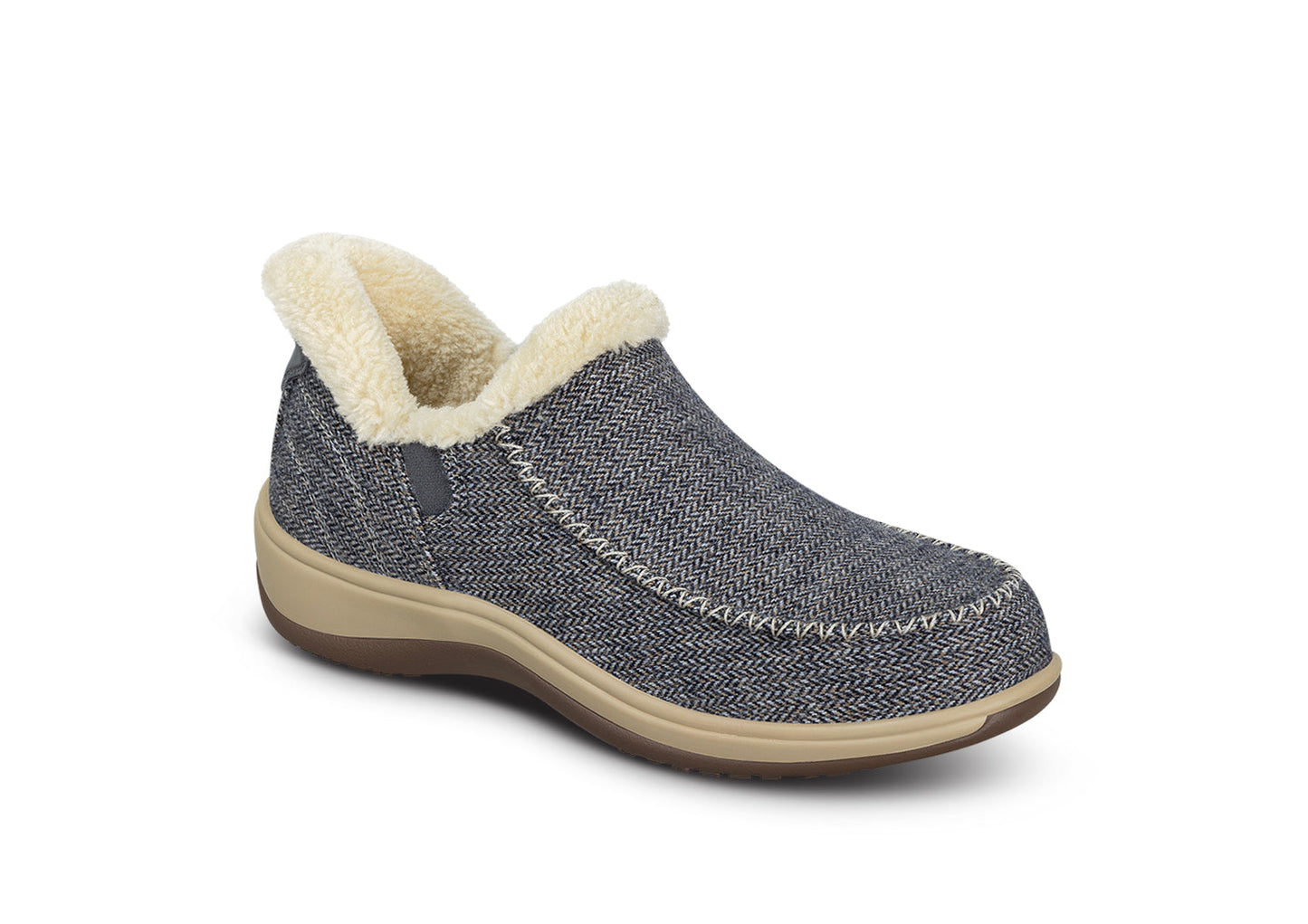 Warm Plush Mens Slippers with Soft Faux Fur Inside - Lusomart