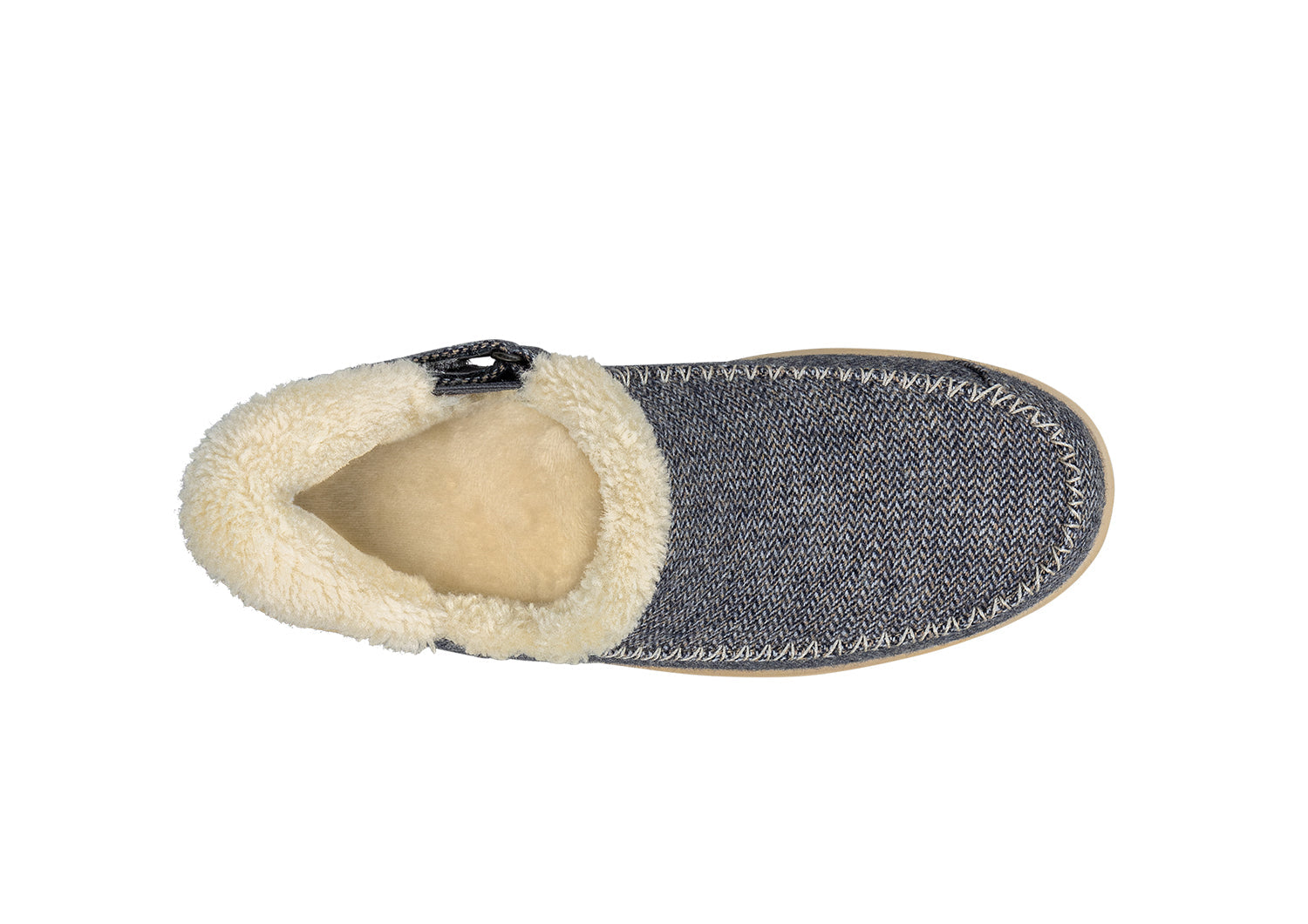 Herringbone Comfort | Cozy Stylish Wool Mens Slippers with Faux Fur Lining 3