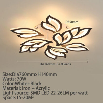 Floral Glass Pendant Light